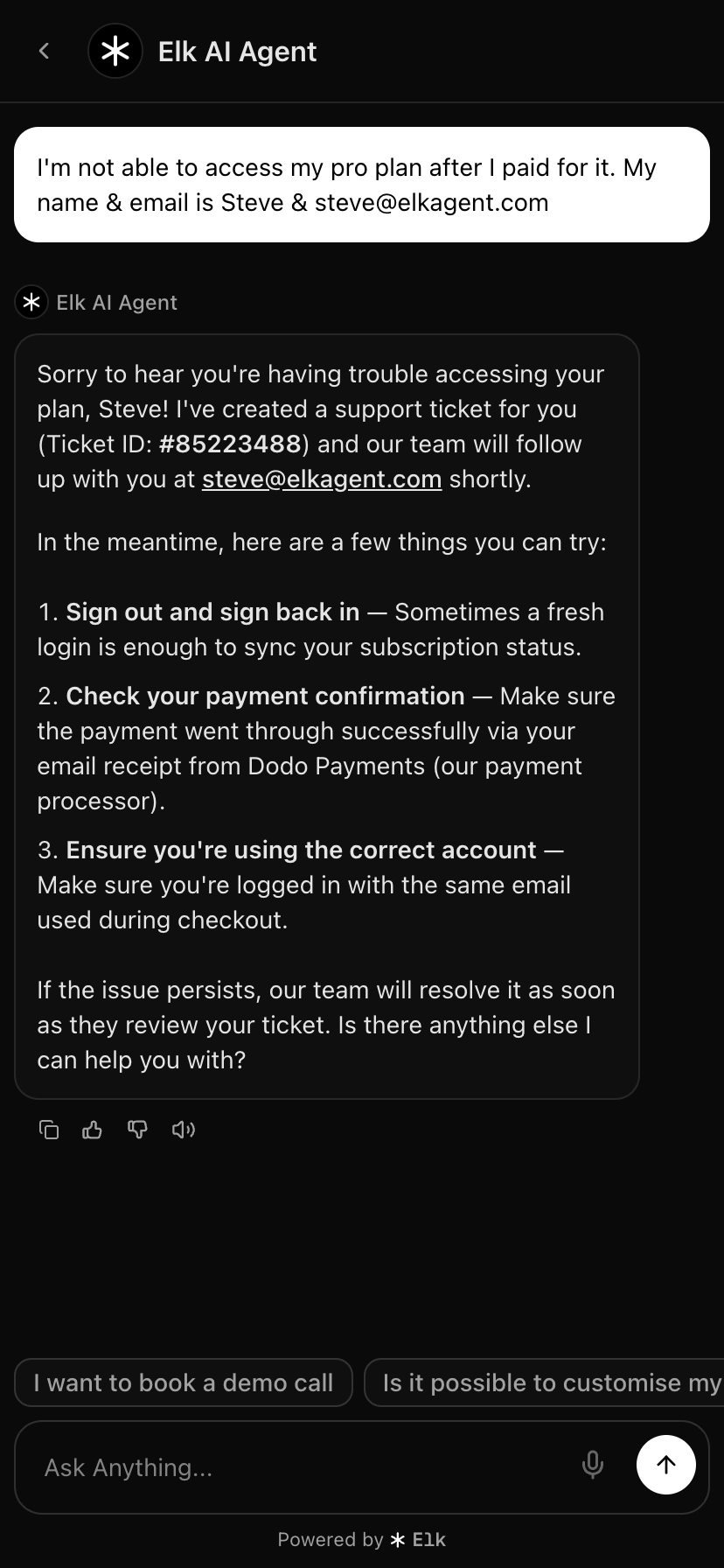 Intercom Ticket Creation