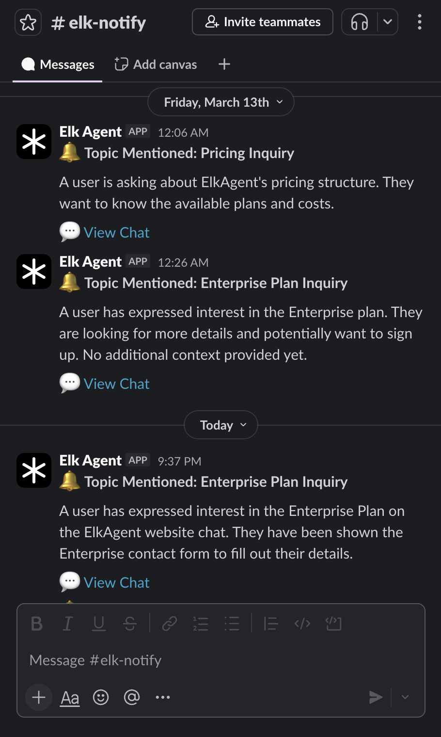 Slack Notifications